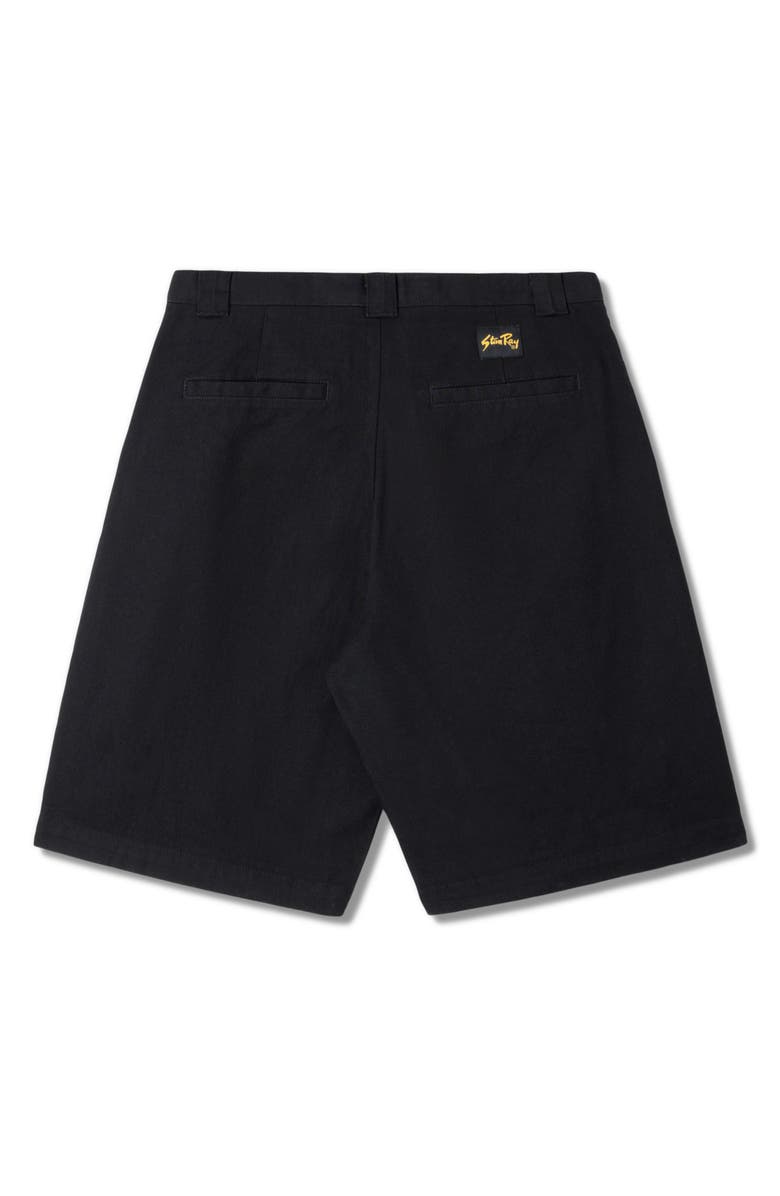 STAN RAY A Cotton Canvas Shorts, Alternate, color, Washed Black