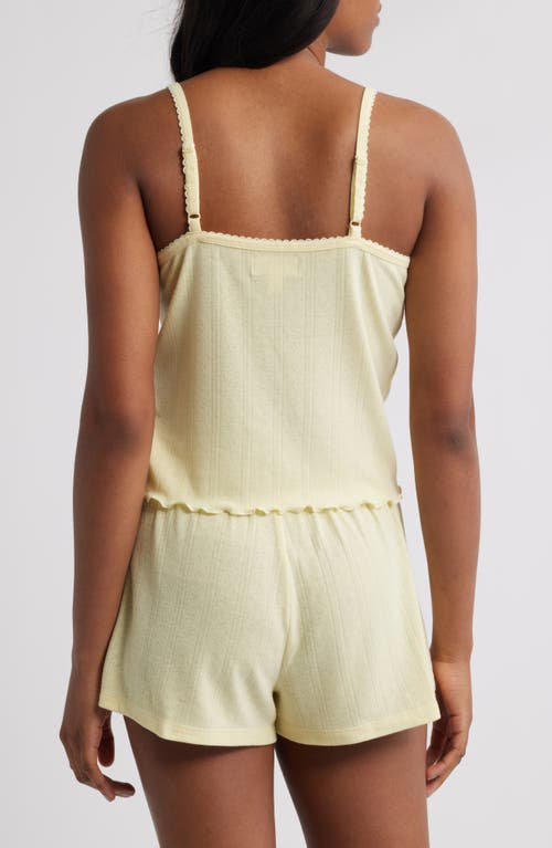 Open Edit Pointelle Knit Short Pajamas