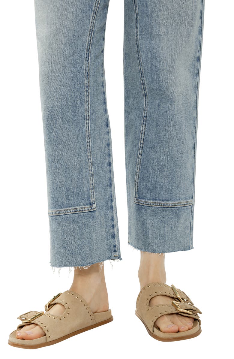 Silver Jeans Co. Western Relaxed Ankle Straight Leg Jeans, Alternate, color, 
