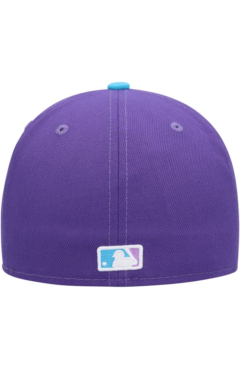 New Era Men's New Era Purple Los Angeles Angels Vice 59FIFTY Fitted Hat, Alternate, color, 