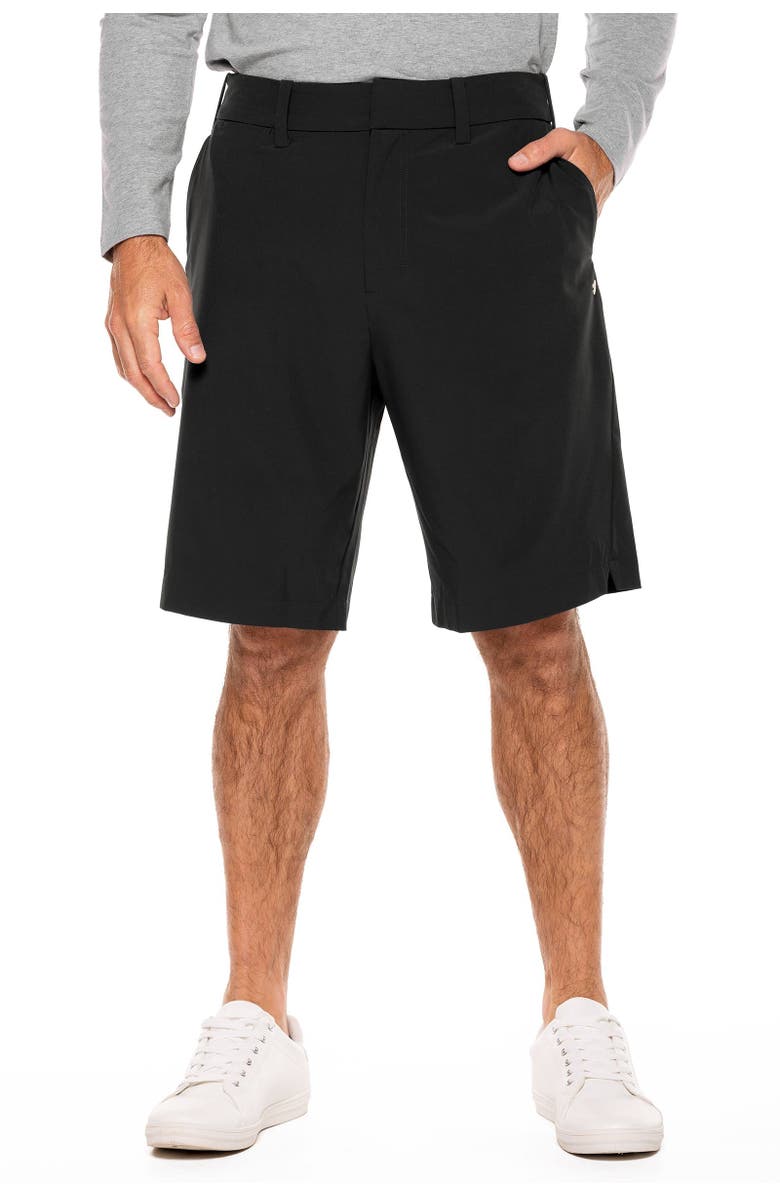 Coolibar Men's Hybrid Shorts - UPF 50+ Sun Protection - Trek, Main, color, Black