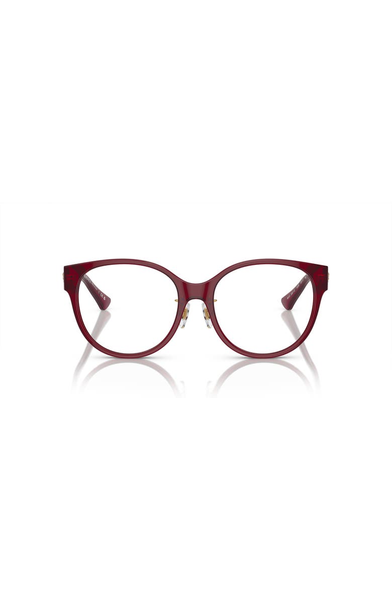 Versace 53mm Phantos optical glasses, Alternate, color, Red