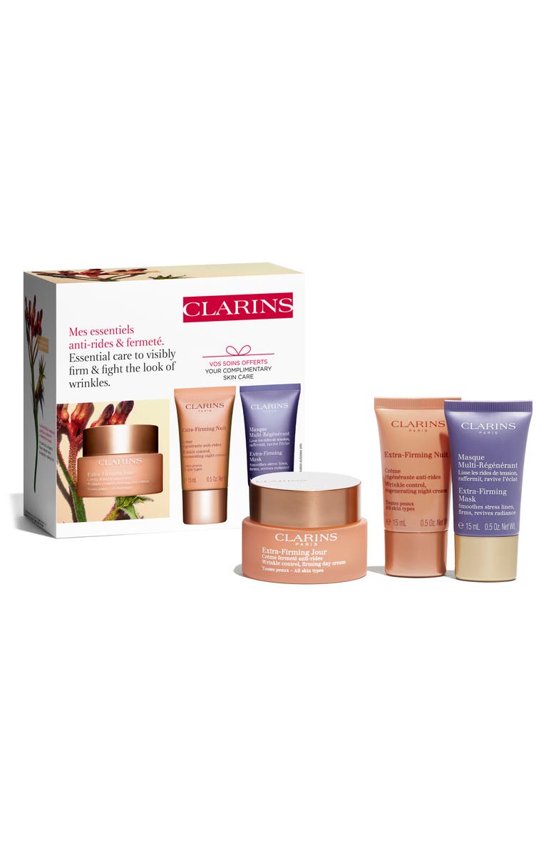 Clarins Extra-Firming & Smoothing Skin Care Starter Set USD $138 Value, Main, color, 