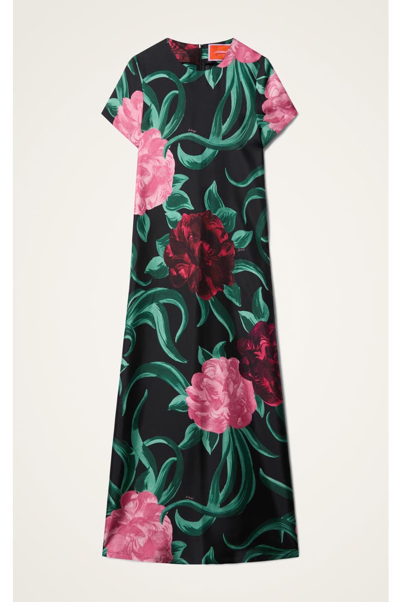 Swing Dress, Alternate, color, Peony Black