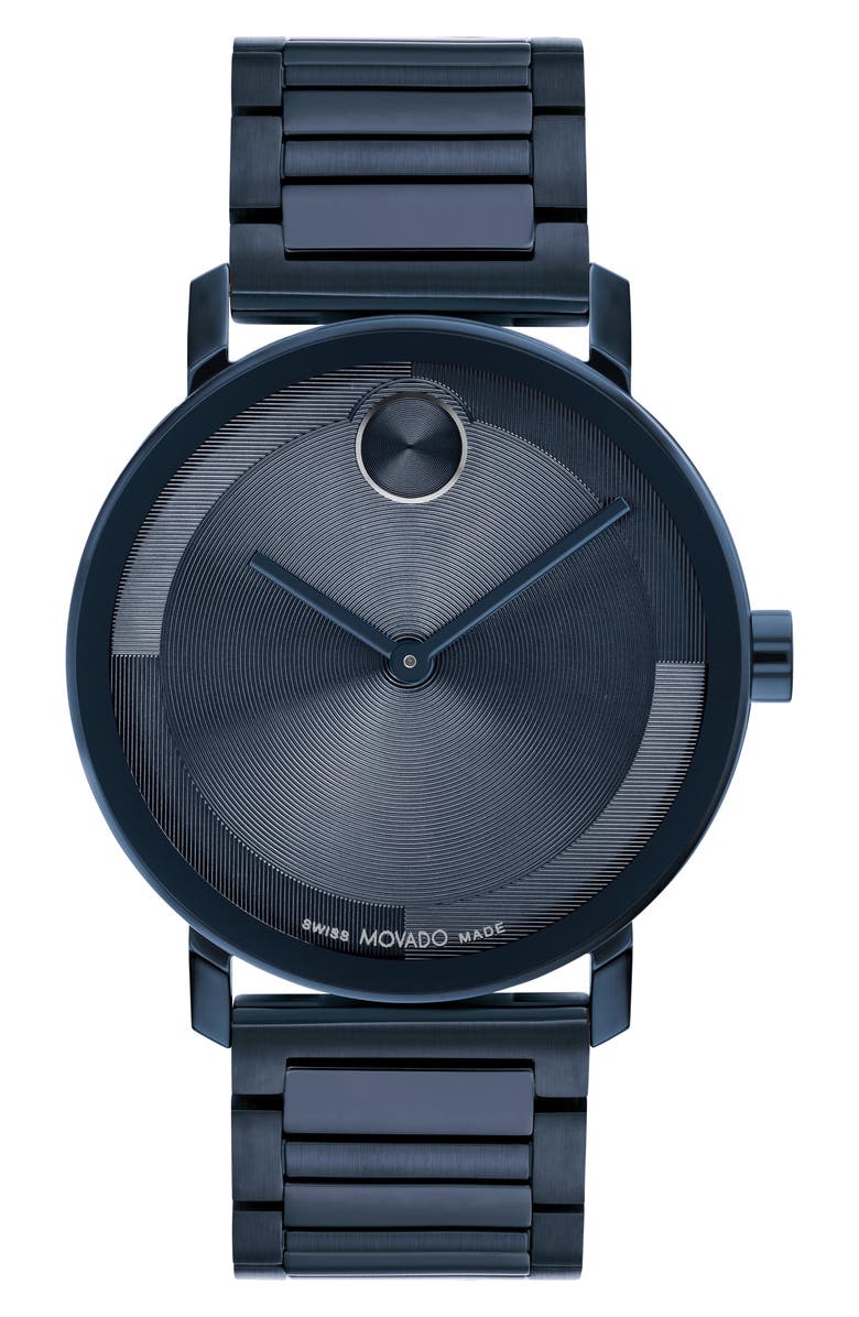 Movado Bold Evolution 2.0 Bracelet Watch, 40mm, Main, color, Blue
