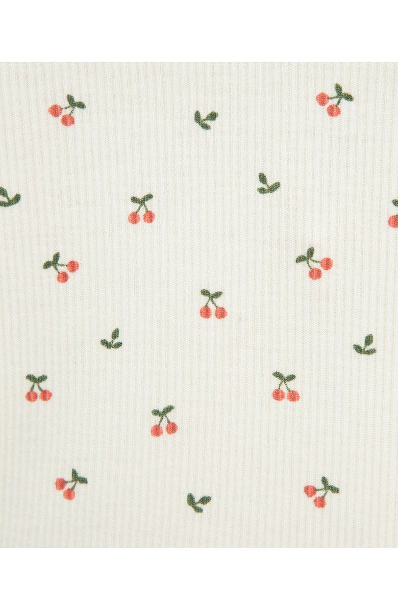 Little Me Cherry T-Shirt, Quilted Jacket & Leggings Set, Alternate, color, Pink