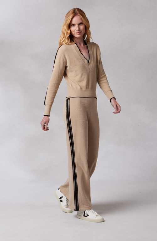KASHWERE APPAREL PALAZZO TRACK PANTS
