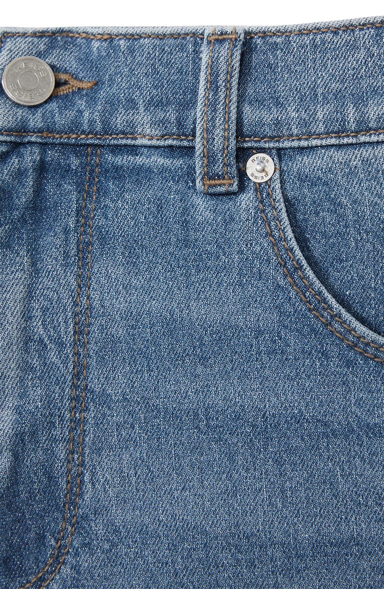 Reiss Bishopsgate Straight Leg Jeans, Alternate, color, Mid Blue Wash