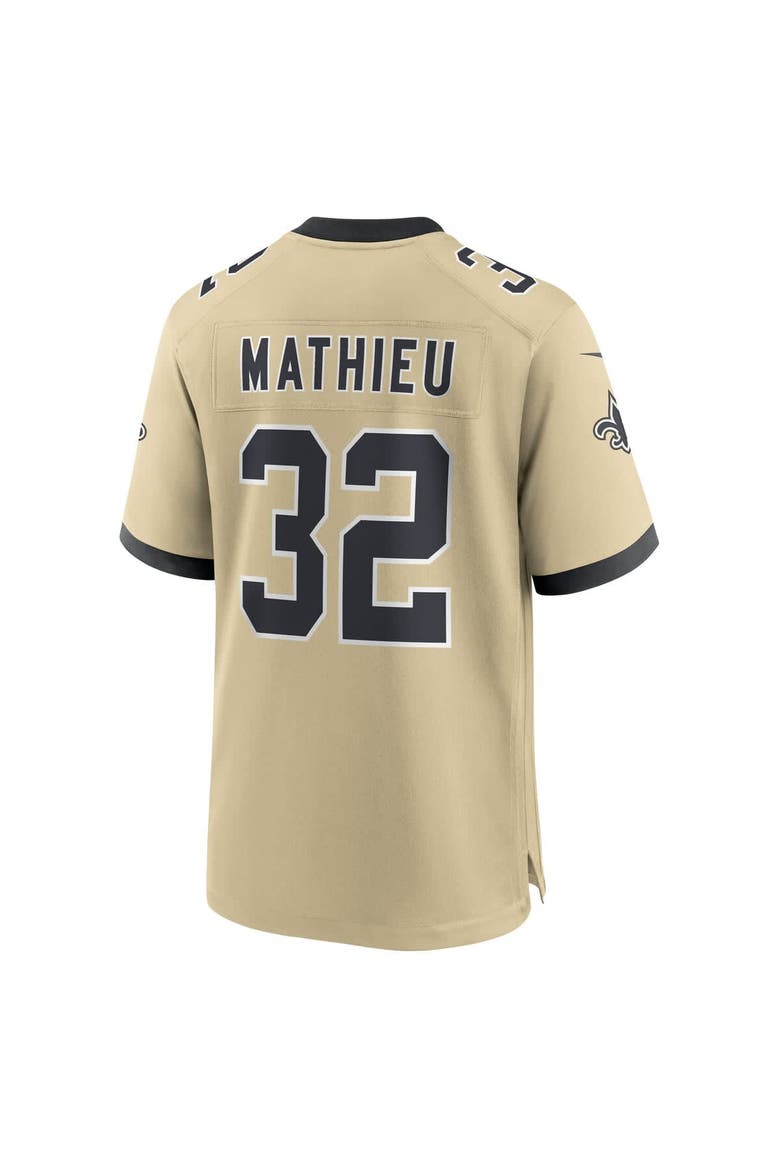 Men's Nike Tyrann Mathieu Gold New Orleans Saints Gameday Golds Alternate Game Player Jersey, Alternate, color, Gold