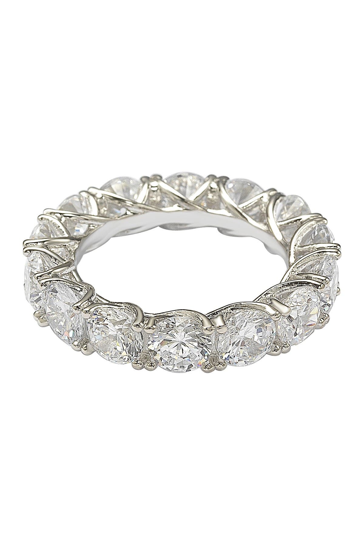 SUZY LEVIAN Sterling Silver Cubic Zirconia Eternity Band Ring