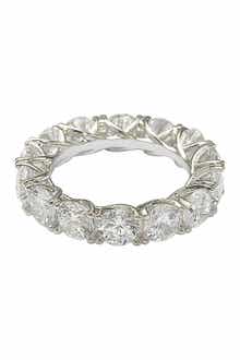 SUZY LEVIAN Sterling Silver Cubic Zirconia Eternity Band Ring
