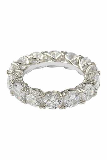 SUZY LEVIAN Sterling Silver Cubic Zirconia Eternity Band Ring