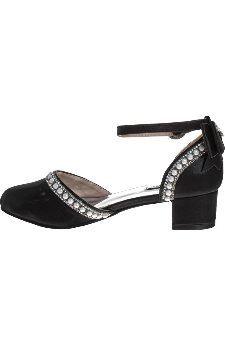 BADGLEY MISCHKA Low Heeled Dress Shoes Girls' Elegant Stylish Formal Wear, Alternate, color, Black