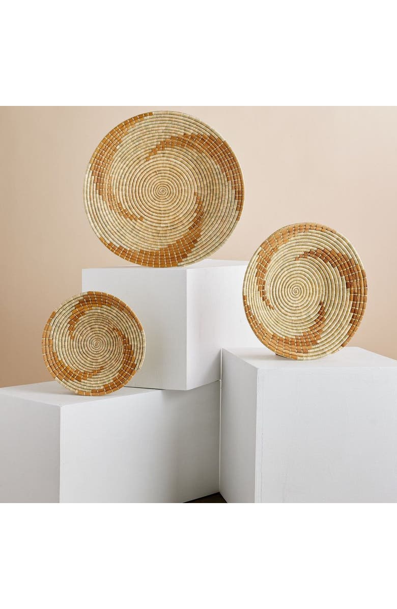 kanju Interiors Bahari Banana Bark Wall Basket, Alternate, color, Natural - Medium