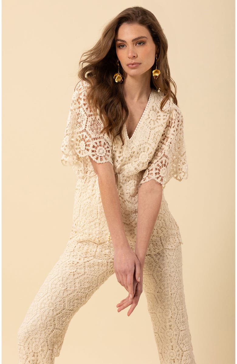 Hale Bob Oakleigh Crochet Top, Main, color,
