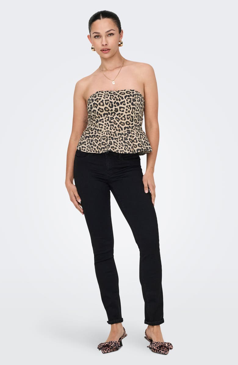 Only Onllowa Peplum Top, Alternate, color, Pumice Stone Aopleo