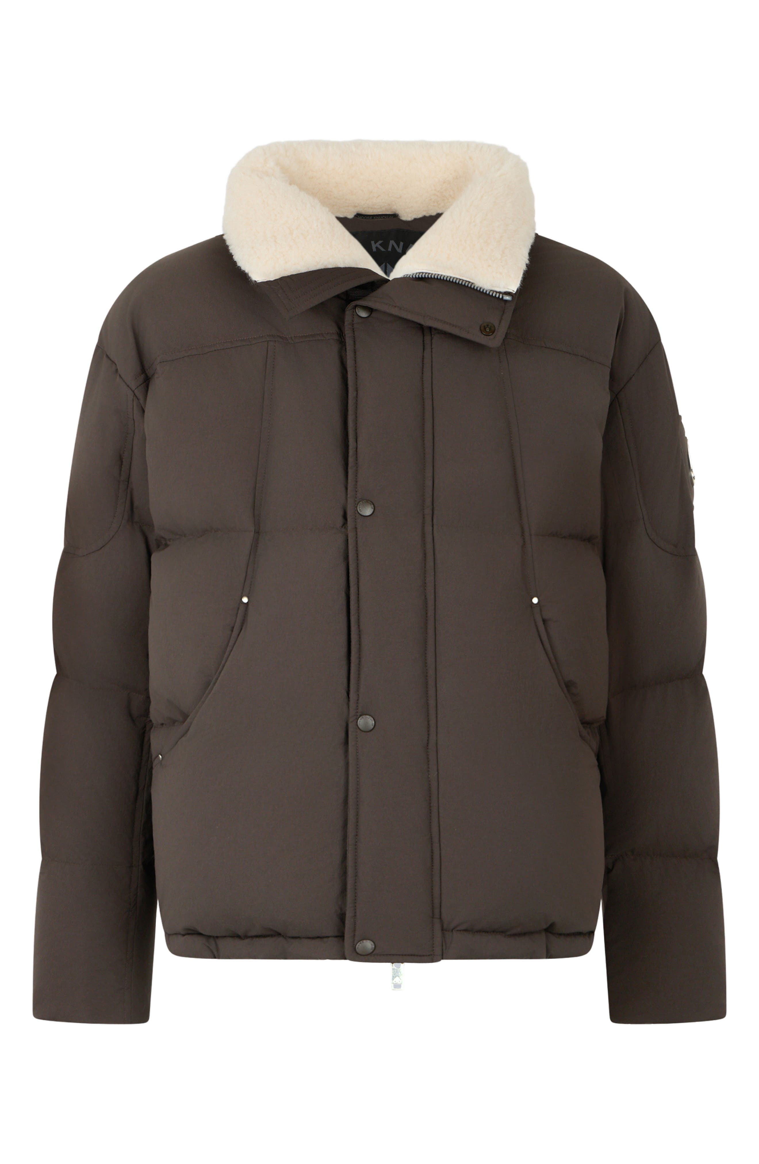 Moose Knuckles Everest Fleece Collar Down Puffer Jacket (Men