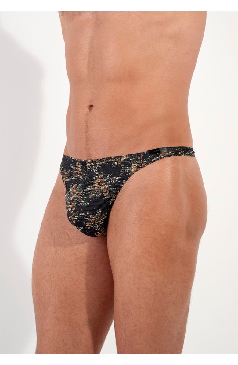 HOM Iraty Thong, Alternate, color, Khaki Print