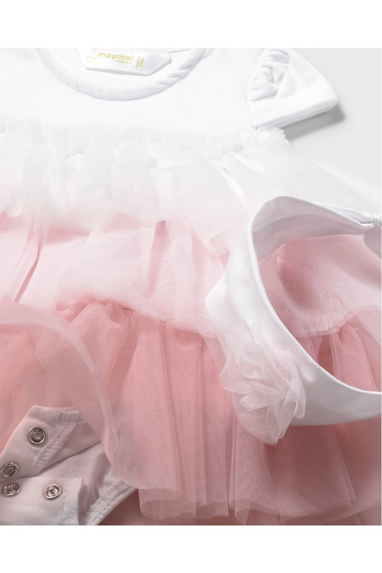 Ruffled Romper With Headband, Alternate, color, Pink
