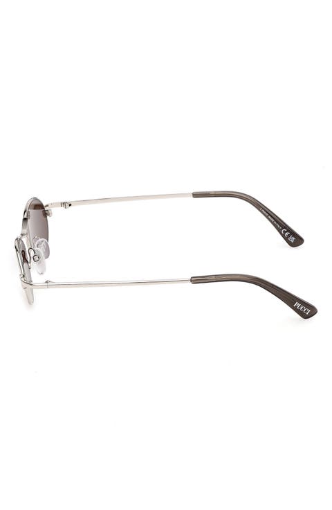 47mm Oval Sunglasses