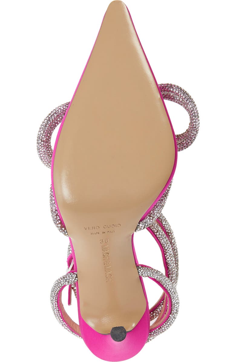 Mach & Mach Double Crystal Bow Pointed Toe Pump, Alternate, color,