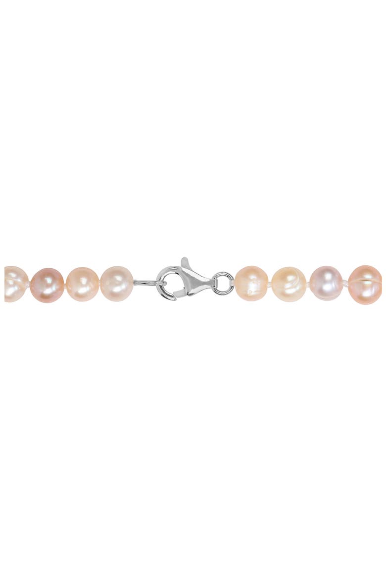 Multicolor Cultured Freshwater Pearl Necklace, Earrings & Bracelet Set, Alternate, color, PINK