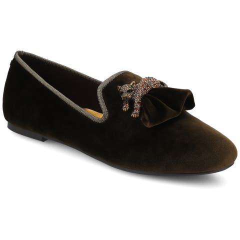 The Starling Leopard Brooch Loafer