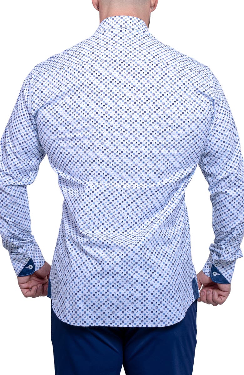 Maceoo Einstein Resistance Contemporary Fit Stretch Button-Up Shirt, Alternate, color, 