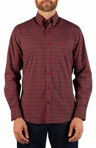Holiday Mini Tartan Long Sleeve Button Down Shirt
