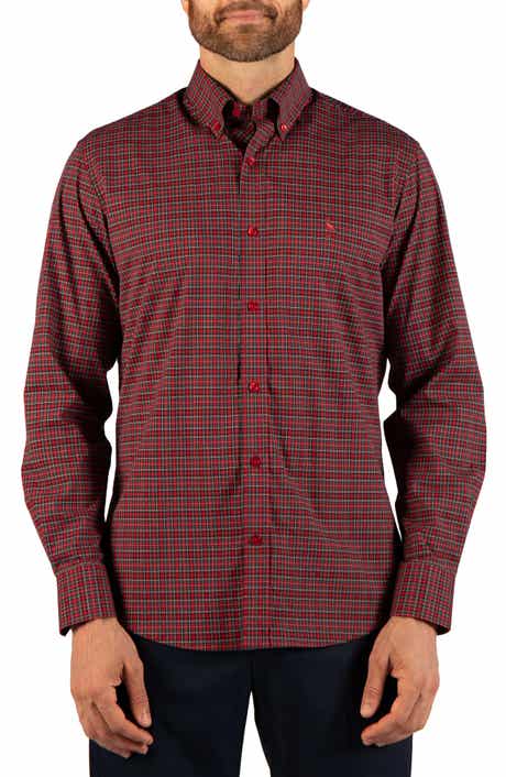Holiday Mini Tartan Long Sleeve Button Down Shirt