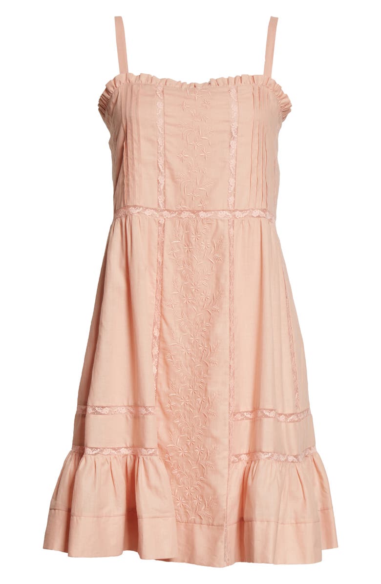 See by Chloé Lace Trim Sundress, Alternate, color,