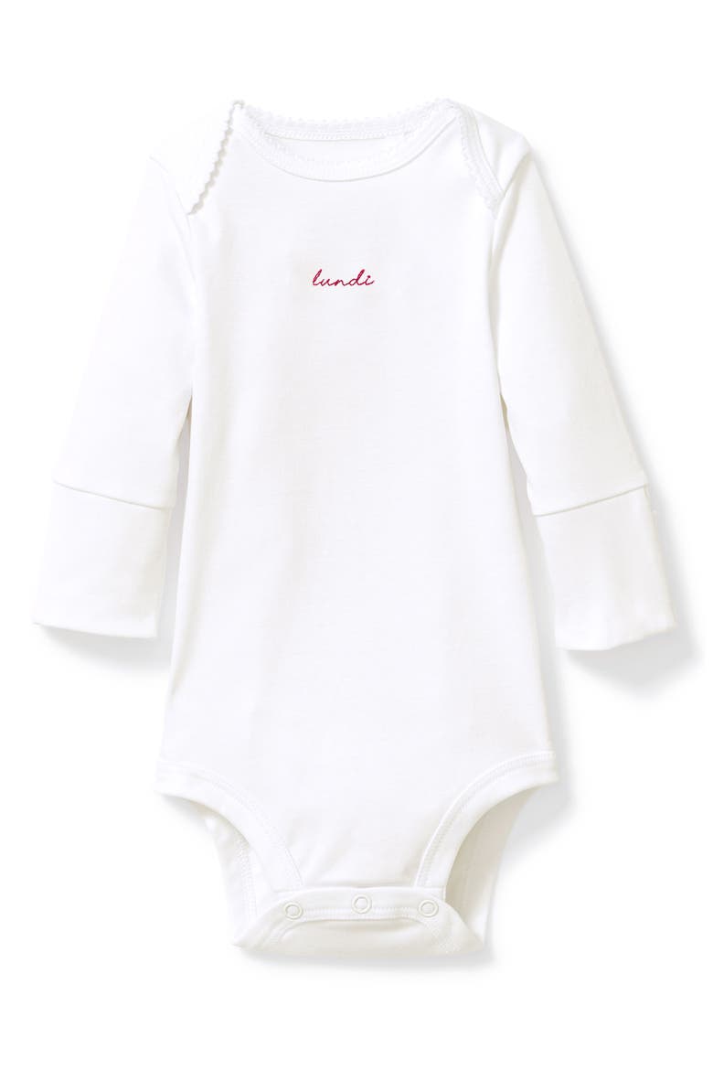Assorted 7-Pack Long Sleeve Pima Cotton Bodysuits, Alternate, color, WHITE