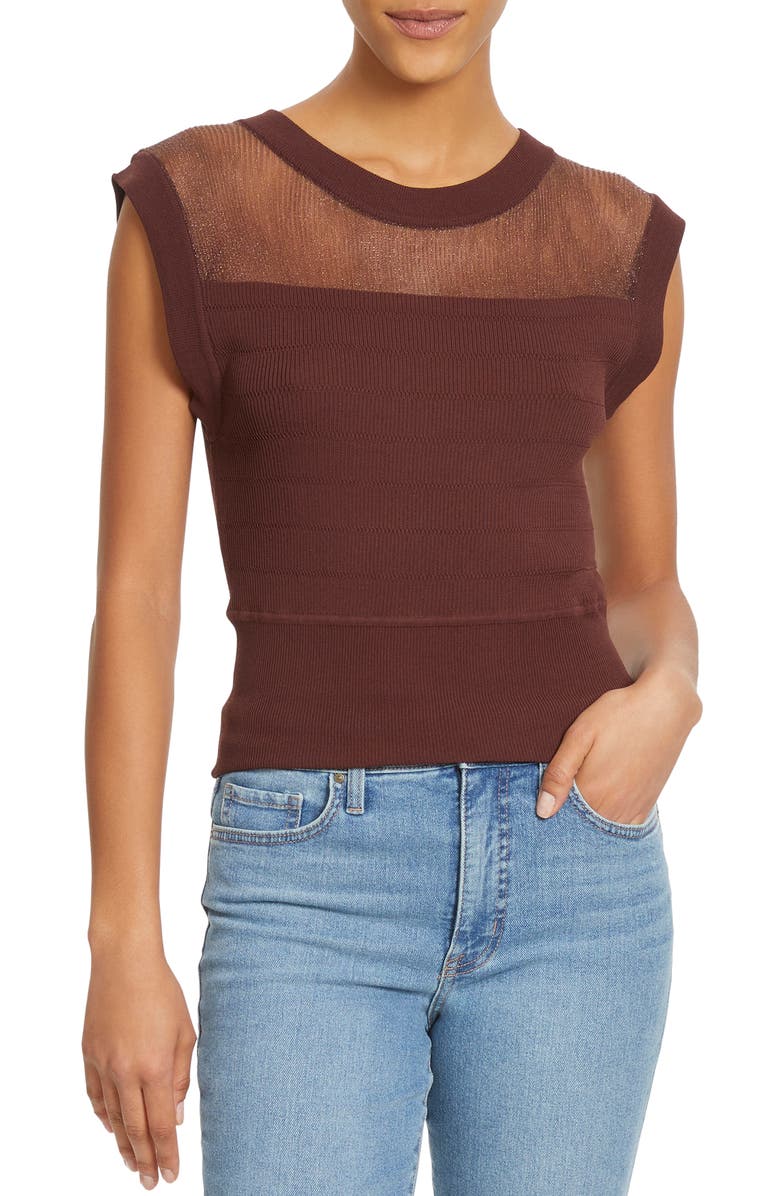 Sam Edelman Samara Mixed Media Sweater, Main, color, 