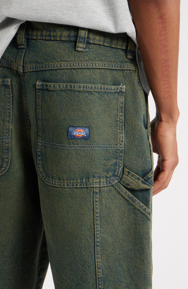 Dickies Loose Fit Denim Painter's Shorts, Alternate, color, 