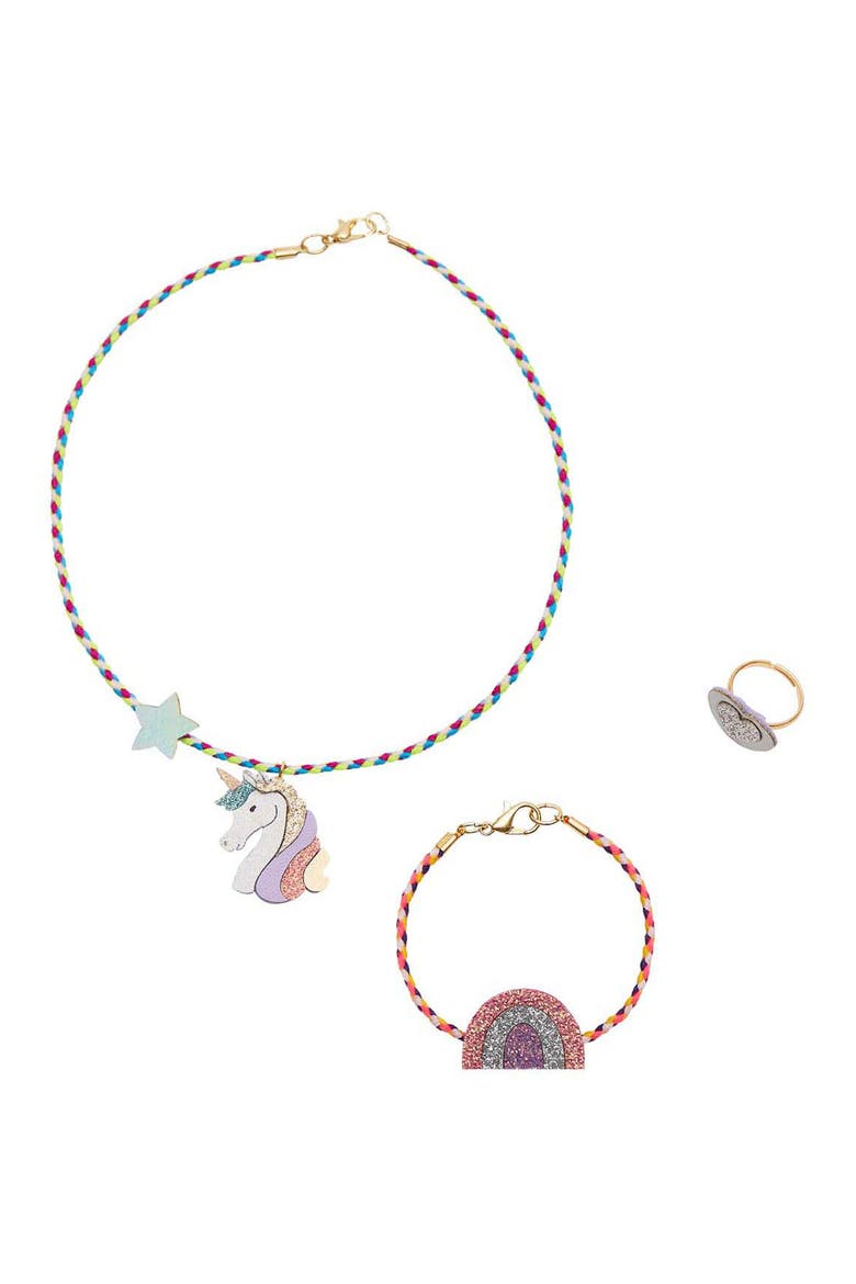Kids' Unicorn Jewelry Set, Main, color, PINK