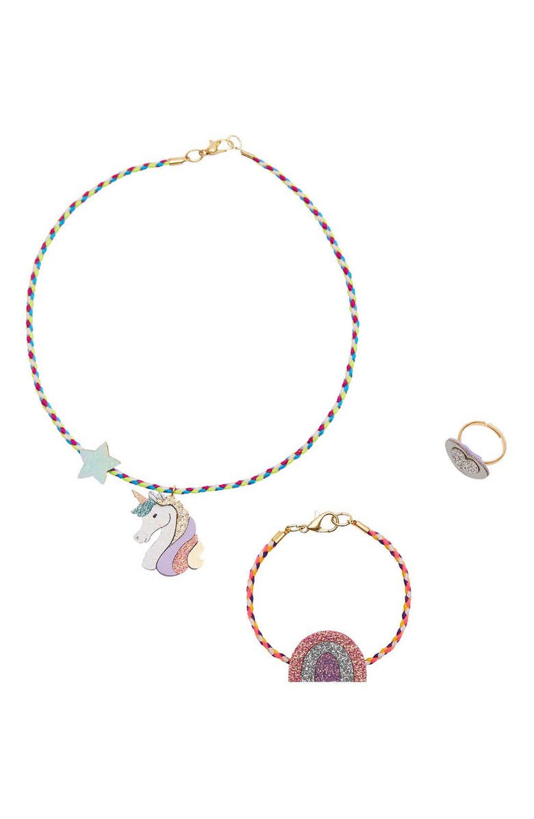 Mimi & Lula Kids' Unicorn Jewelry Set, Main, color, Pink