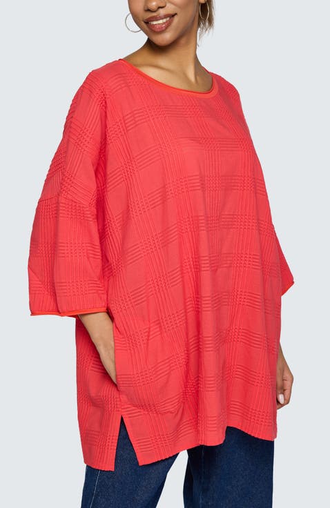 Aurea Mixed-texture Tunic