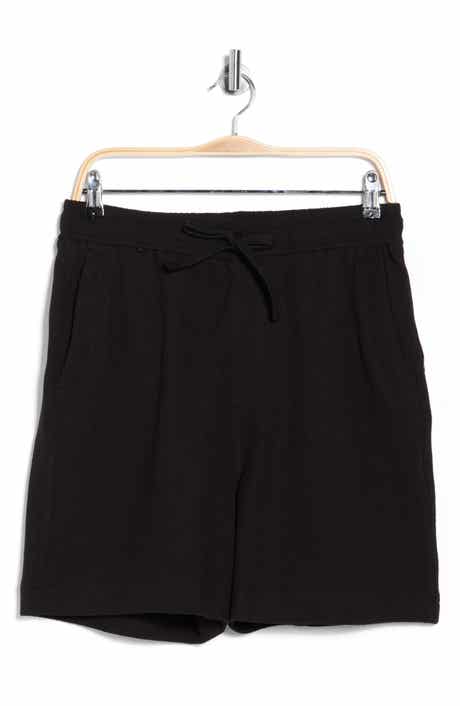 DENIM AND FLOWER Textured Cotton Blend Drawstring Shorts