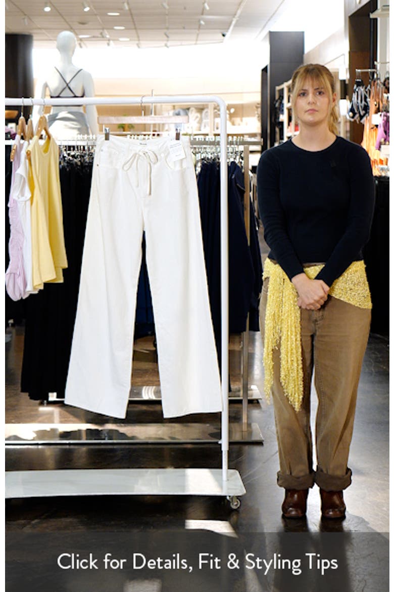 The Ultimate Wide Leg Jeans in Tile White video