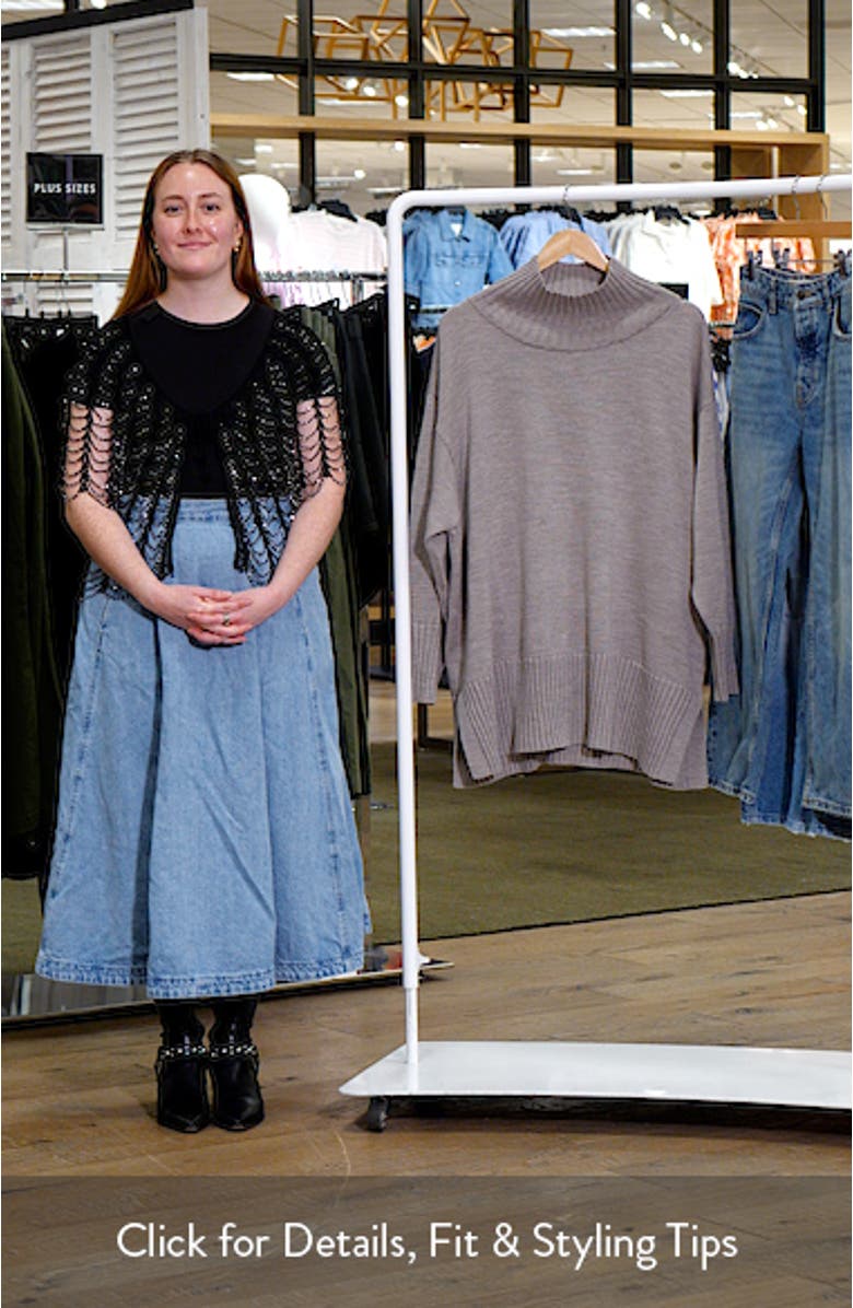 Square Armhole Turtleneck Sweater, sales video thumbnail