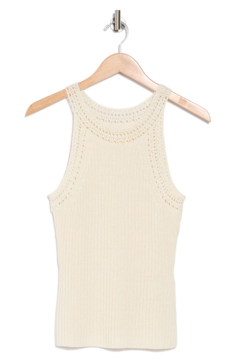 Lucky Brand Rib Linen & Cotton Sweater Tank, Alternate, color, 