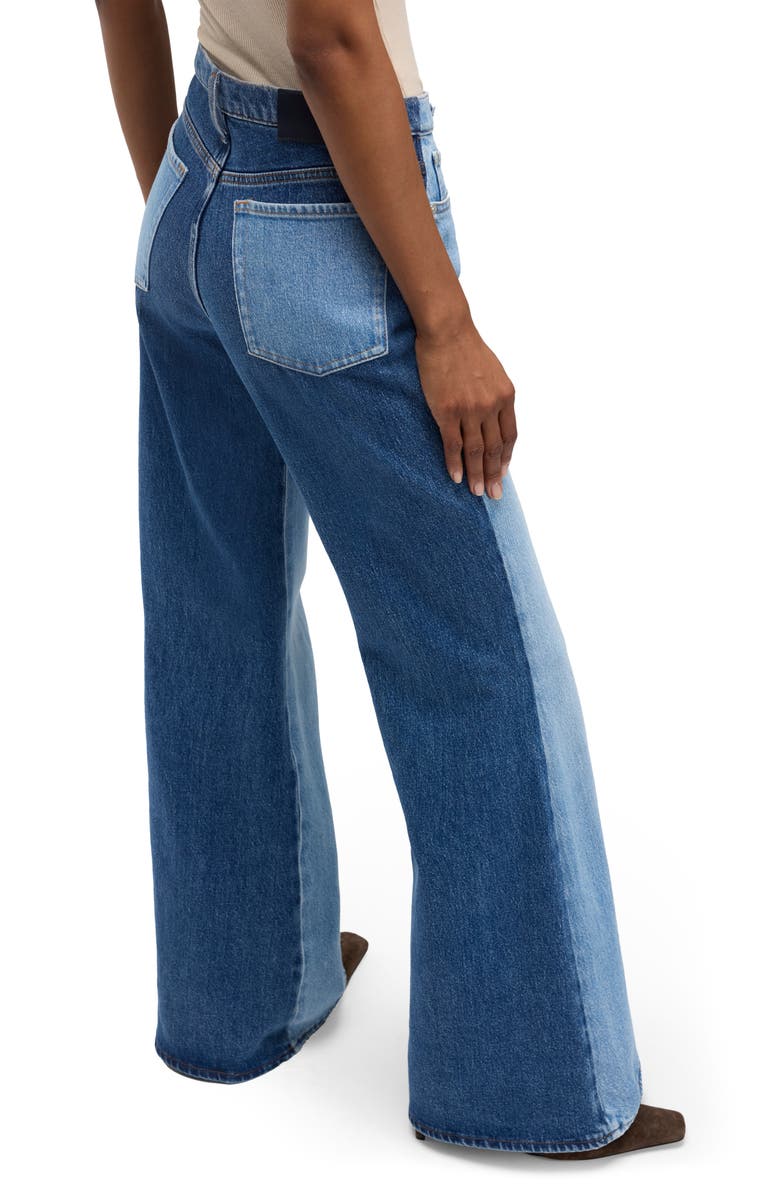 Seven Retro Two Tone High Waist Flare Wide Leg Jeans, Alternate, color, Joker