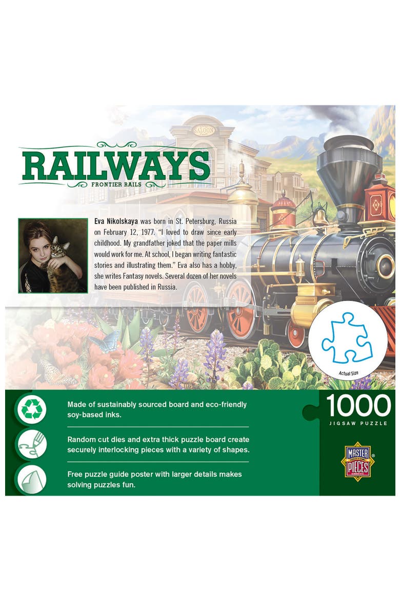 Frontier Rails 1000 Piece Jigsaw Puzzle, Alternate, color, Multicolor