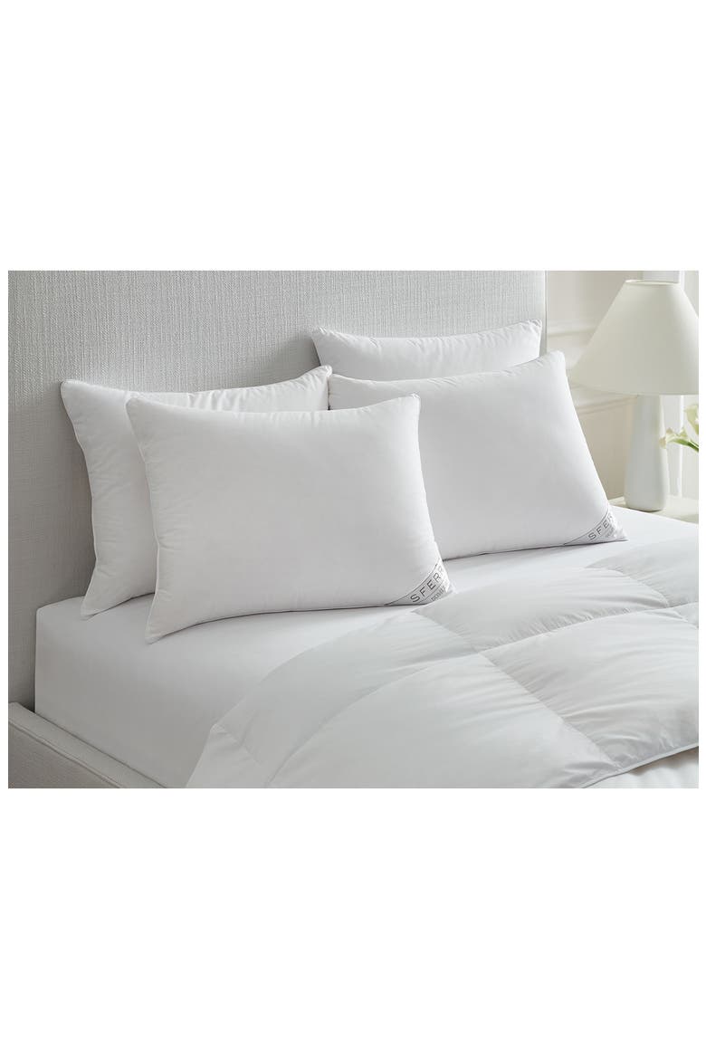 Somerset Polish White Goose Down Medium Pillow, Alternate, color, WHITE