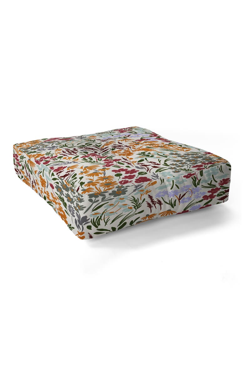 Marta Barragan Camarasa Spring Floor Pillow, Main, color, MULTI