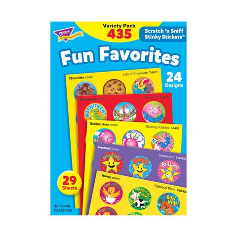 Fun Favorites Stinky Stickers Variety Pack, 435 Count