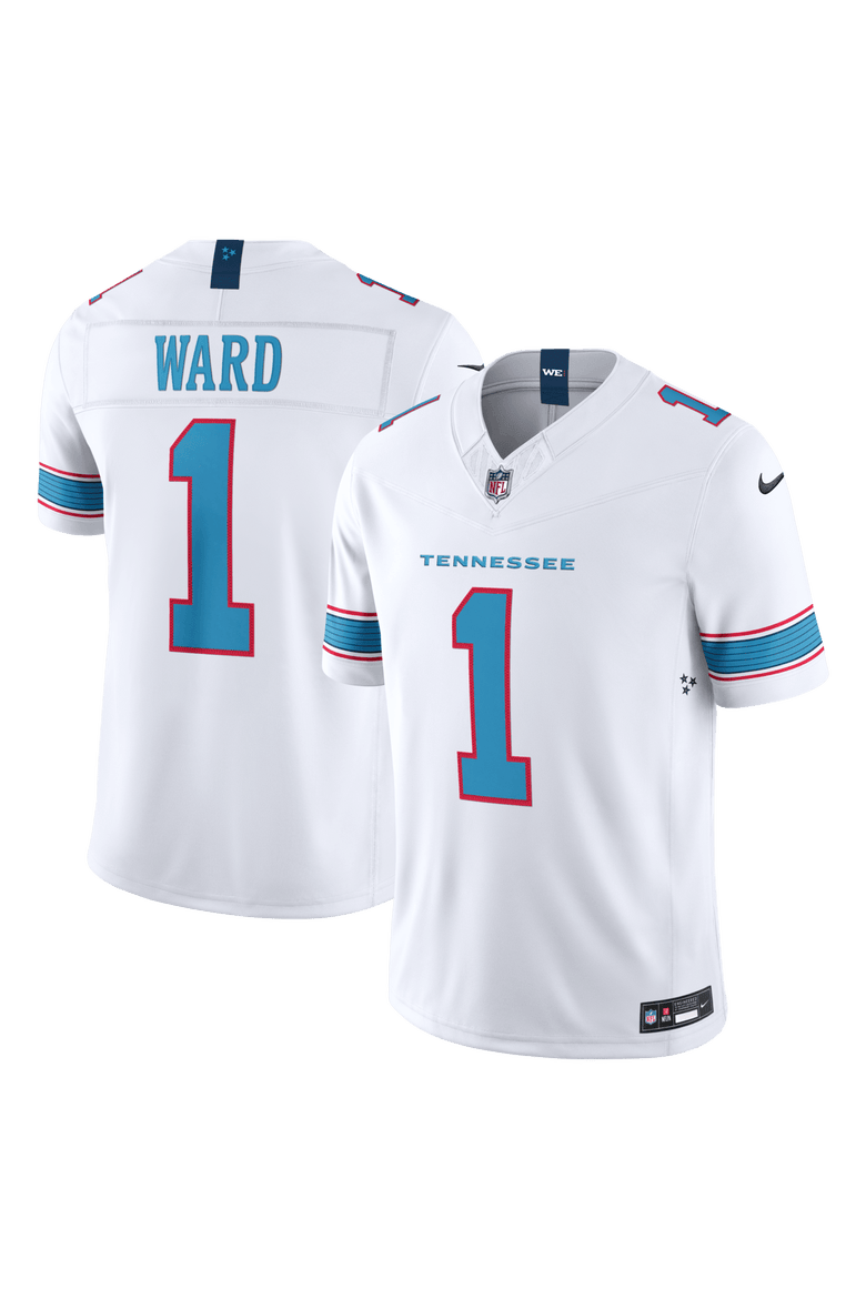 Men's Nike Cameron Ward White Tennessee Titans Vapor F.U.S.E. Stitched Limited Jersey, Main, color, White