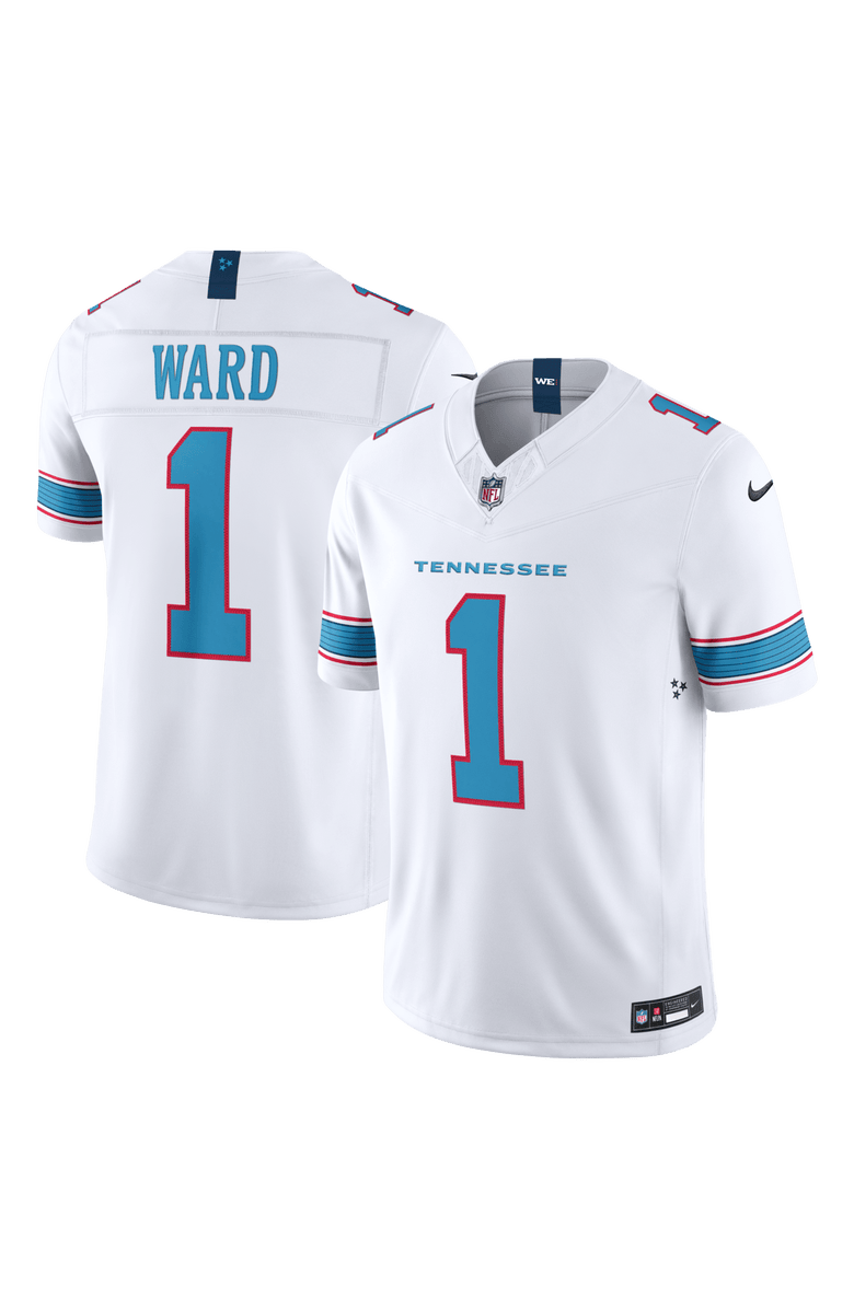 Nike Men's Nike Cameron Ward White Tennessee Titans Vapor F.U.S.E. Stitched Limited Jersey, Main, color, White
