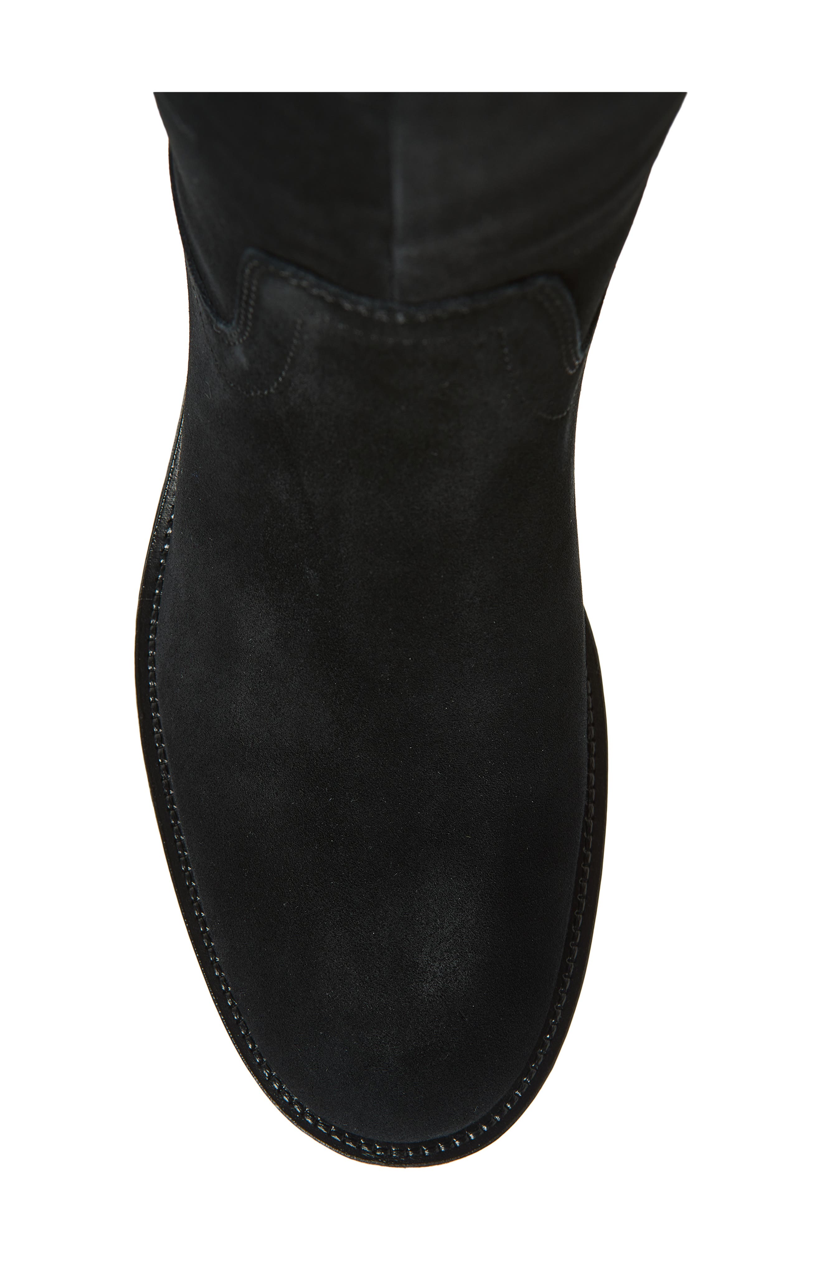 La Canadienne Wind Tall leather Boot, Alternate, color, Black Suede