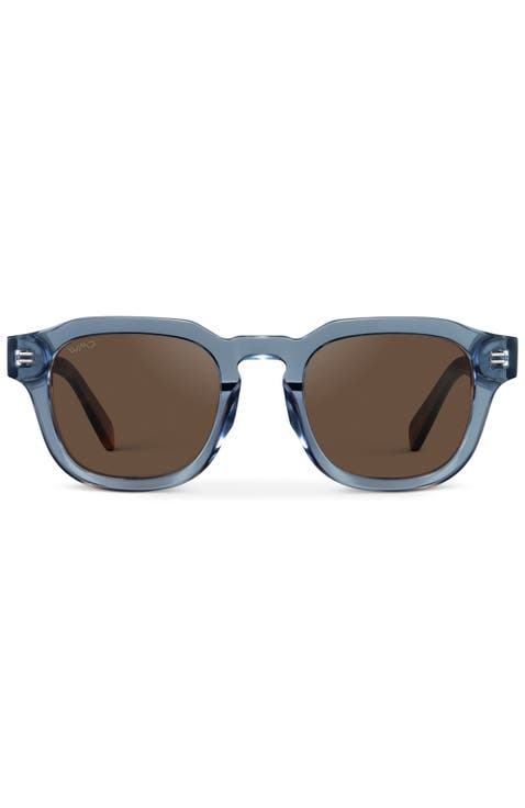 Nelson - 48mm Classic Square Polarized Sunglasses